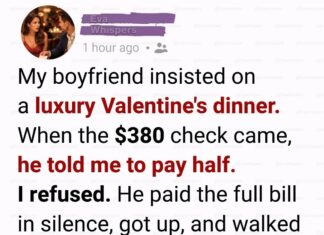 A Valentine’s dinner that revealed everything: how a test ended seven years together