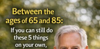 Between the ages of 65 and 85: if you can still do these 5 things on your own, you’re stronger than you think