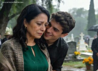 At my husband’s funeral, my son took my hand and quietly said, ‘You’re no longer part of this family’