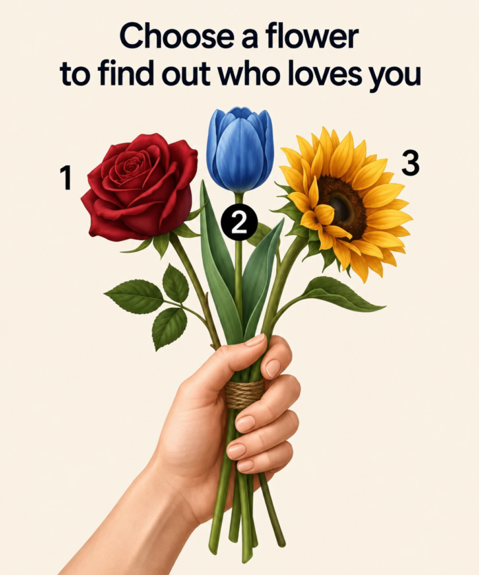 Pick a flower and see who loves you