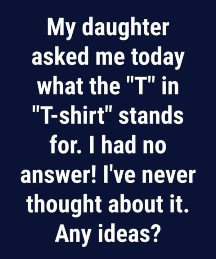 Why do we call them T-shirts?