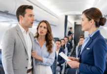 My husband boarded a flight with his mistress, never imagining I’d be serving karma from first class