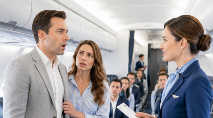 My husband boarded a flight with his mistress, never imagining I’d be serving karma from first class