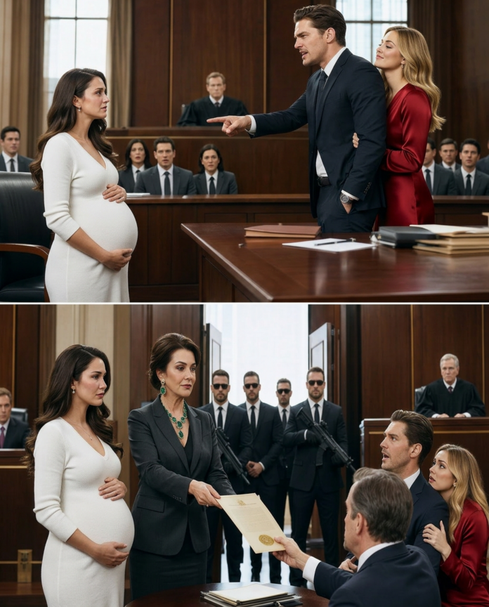 My husband pointed at my eight-month pregnant belly and told the judge, ‘She has no income and no family support, I demand full custody’