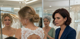 At the bridal shop, I noticed marks on my sister’s back — She feared canceling the wedding because of his powerful family