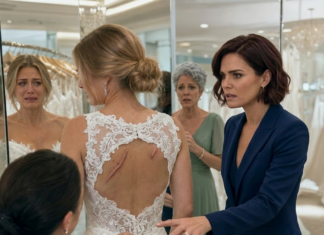 At the bridal shop, I noticed marks on my sister’s back — She feared canceling the wedding because of his powerful family