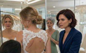 At the bridal shop, I noticed marks on my sister’s back — She feared canceling the wedding because of his powerful family