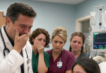 She walked into the hospital alone to give birth but moments after her baby was born, the doctor looked at it and broke down in tears