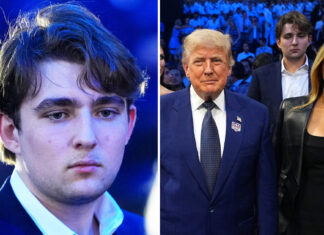 Barron Trump’s first public appearance in four months has everyone talking after he attends a White House UFC event