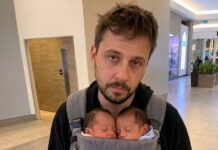 While changing my newborn twins in the women’s restroom, an entitled stranger called the authorities—it backfired fast