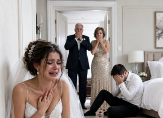 On her wedding night, the bride screamed — her mother-in-law found her trembling on the floor while her son said, ‘She had to pay’