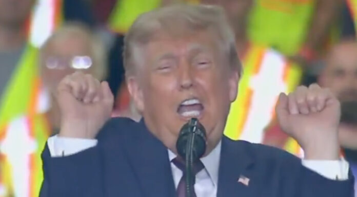 Donald Trump slammed for ‘disgusting’ act during rant about transgender athletes