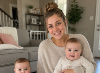 My husband took off for a fishing trip and left me alone with our six-month-old twins—when he finally walked back through the door, he froze