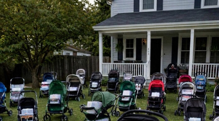 After losing my newborn, I gave his baby things to a struggling mother—the next morning, my yard was filled with strollers carrying sealed boxes