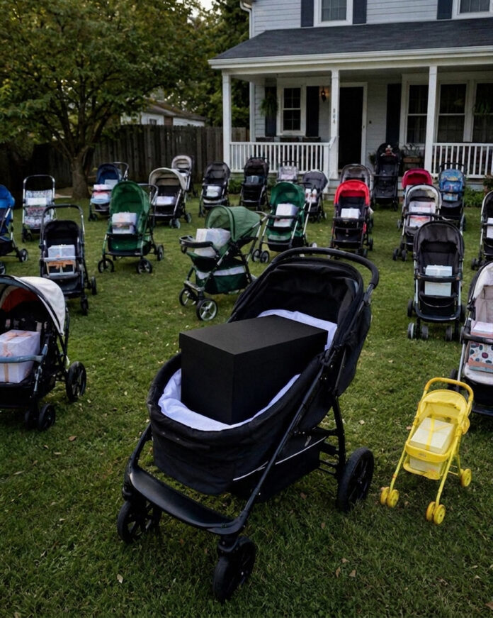 After losing my newborn, I gave his baby things to a struggling mother—the next morning, my yard was filled with strollers carrying sealed boxes