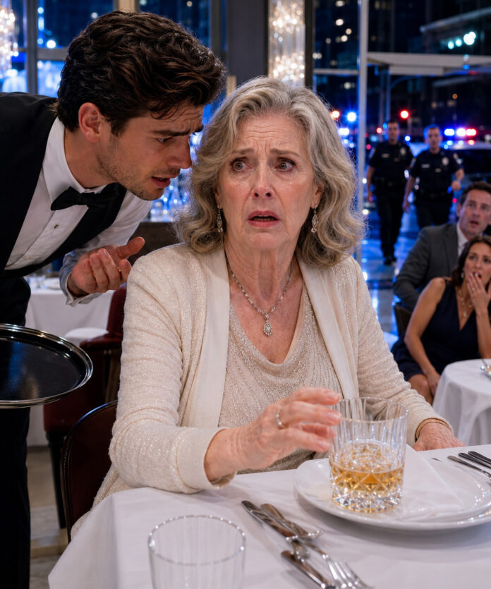 During dinner with my daughter and her husband, a waiter leaned in and whispered, ‘Don’t drink what they ordered for you’