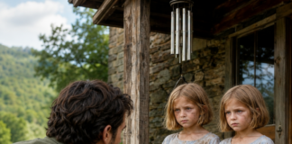 I returned to my late wife’s mountain cabin for closure, only to discover two abandoned twin girls on the front porch