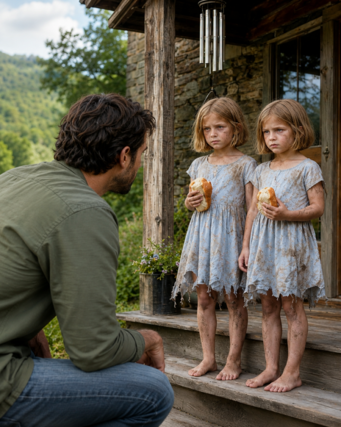 I returned to my late wife’s mountain cabin for closure, only to discover two abandoned twin girls on the front porch